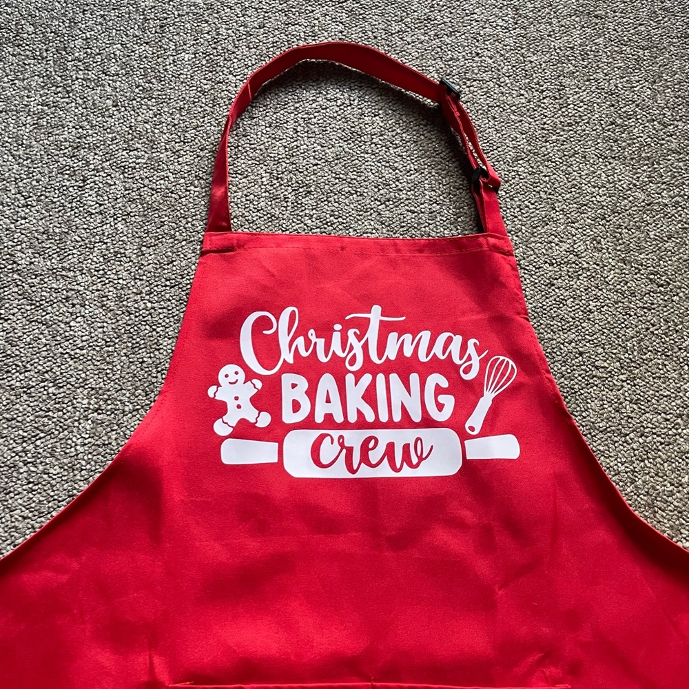 Christmas baking crew apron